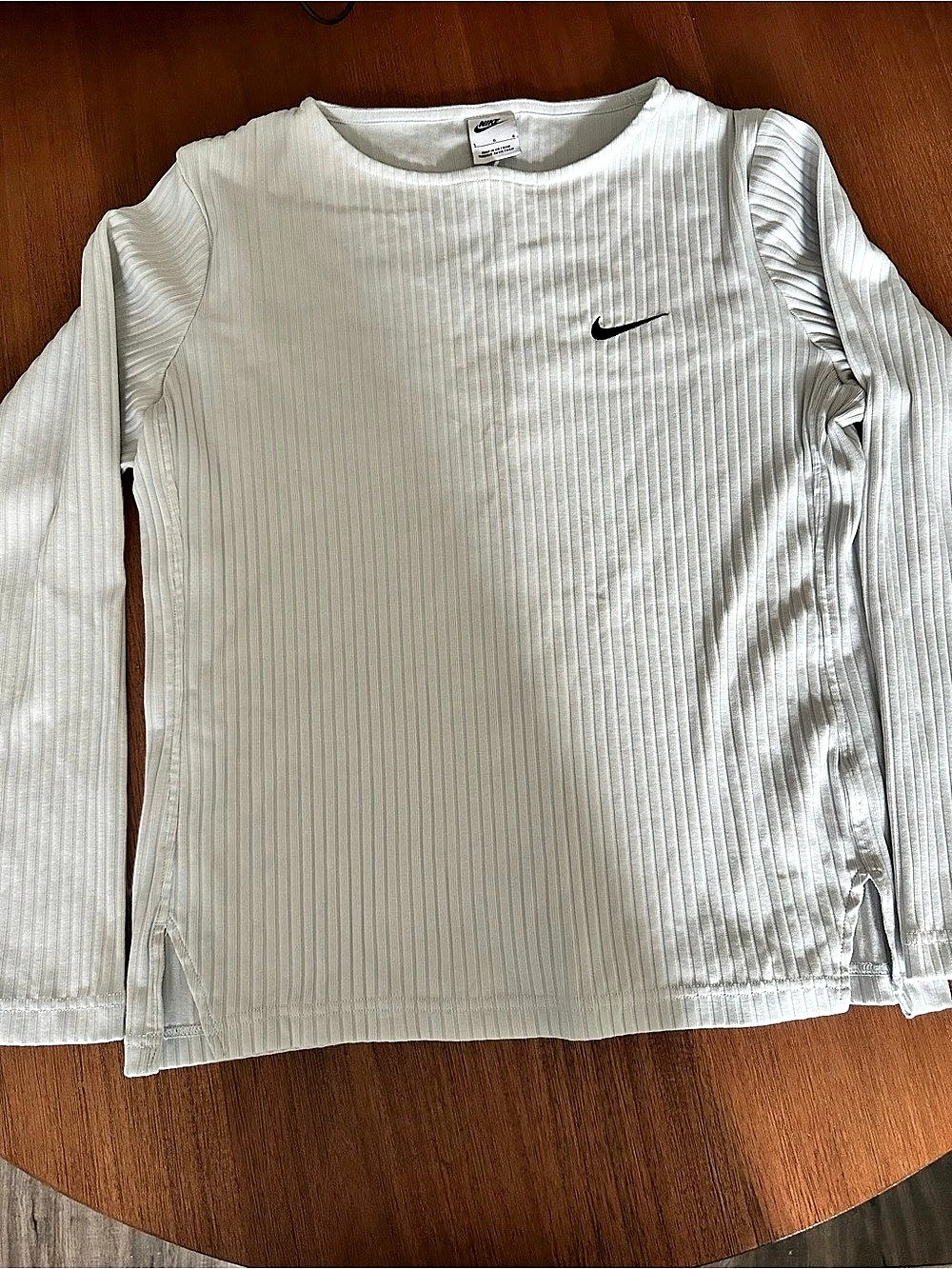 Nike Ribbed Long Bell Sleeve top